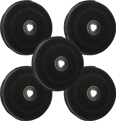 Produktbild von vhbw 5x Aktivkohlefilter kompatibel mit Zanussi ZH6020-ZH6010 - ECO E233, ZH6020ZH6010 - ECO E233, ZH6020W - 949610204 Dunstabzugshaube - 23 cm