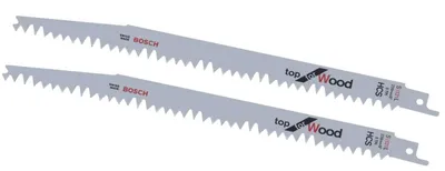 Produktbild von Bosch 2609256702, Säbelsägeblatt, Holz, Hartstahl (HCS), 20,7 cm, 22,8 cm, 2 Stück(e)