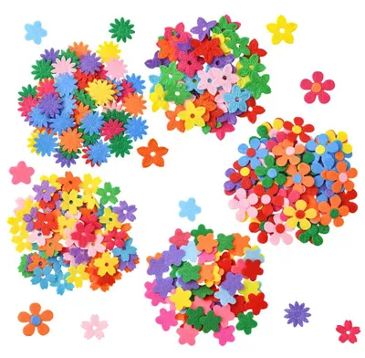 Productafbeelding van 300 Stuks Viltbloemen voor Creatief Knutselen