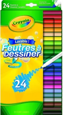 Obrázok produktu pre Crayola Flamastry zmywalne 24 kolory