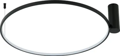 Productafbeelding van LED plafondlamp 35W RING LP-909/1C, zwart, regelbare kleurtemperatuur, Light Prestige