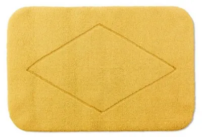 Produktbild von Rhomtuft Badteppich Raute 55x60cm Farbe gold