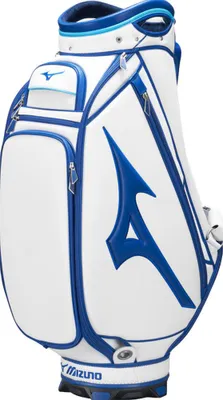 Image de Mizuno Tour Staff - Sac de golf déperlant - Sac chariot - Bleu Blanc