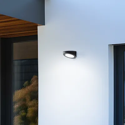 Produktbild von BRILLIANT LED-Solar-Außenwandleuchte mit Bewegungsmelder BARDUM | 3W 520 Lumen 4000K |  wetterfest für Garten und Terrasse IP44