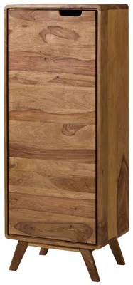 Produktbild von MASSIVMOEBEL24.DE Badschrank Sheesham 50x35x128 natur sandgestrahlt MALMÖ 2 #260