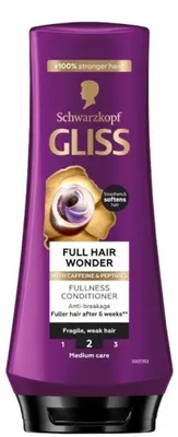 Image de Gliss Kur Conditioner - 200ml - full hair wonder - voor breekbaar en zwak haar