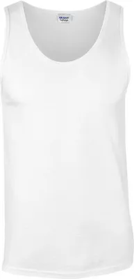 Produktbild von Gildan 64200 | Softstyle Tank Top Herren T-Shirt - Farbe: White - Größe: S