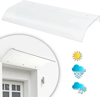 Produktbild von Jiubiaz Vordach brandneu Plexiglas und Fenster Vordach Tür Vordach 40*80cm