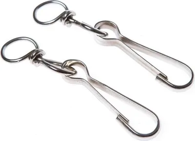 Produktbild von 2 x Simplexhaken mit Wirbel 60 mm Simplex Karabiner haken mit Wirbel