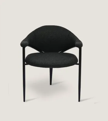 Produktbild von Schwarzer Designer Stuhl Luxus Esszimmer Einsitzer Moderne Einrichtung