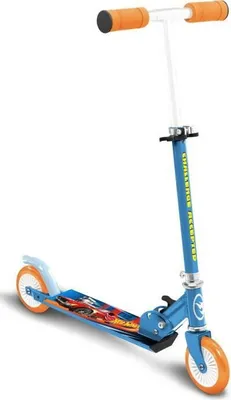 Produktbild von Tretroller, Hot Wheels Faltbar, Höhenverstellbar, ABEC 5 Lager, Hinterradbremse, Rutschfestes Deck, 50 kg Max