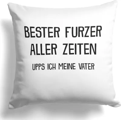 Produktbild von 22Feels Papa Geschenk Vater Kissen Vatertag Geburtstag Herrentag Weihnachten Deko Männer Dekoration Spruch Geschenkidee Wohnzimmer Schlafzimmer Couch