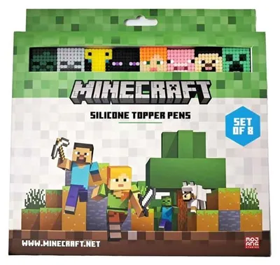 Produktbild von Minecraft Feinstifte mit Topper, 8er-Set