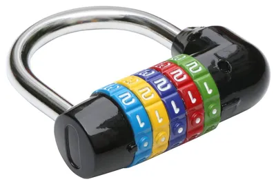 Productafbeelding van 5-Cijferig Combinatiehangslot Zwart