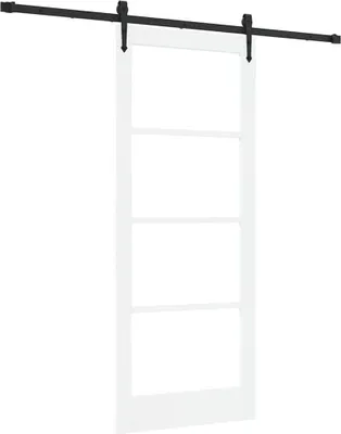 Produktbild von Schiebetür Weiß und Schwarz 83 x 202 cm