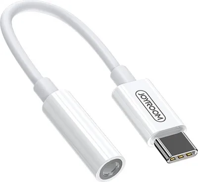 Produktbild von Joyroom Kopfhörer Adapter 3.5Mm Miniklinke (Weiblich)-Usb C (Männlich) Weiß