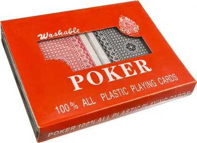 Produktbild von Original Royal Plastik Pokerkarten 2er Deck - 100% Wasserfest, Knickfest & Abwaschbar - Premium Spielkarten für Poker & Skat (108 Karten)