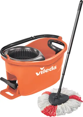 Produktbild von Vileda Turbo Box Colors Komplett-Set Wischmop und Eimer mit Powerschleuder