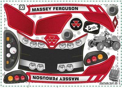 Image de Rolly Toys Aufkleber Kid Massey Ferguson