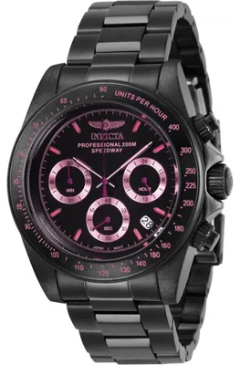 Obrázek produktu pro Invicta Speedway 27773 Pánské Hodinky - Quartz Hnutí - Nerezová Ocel s Černým Ciferníkem - 39 mm