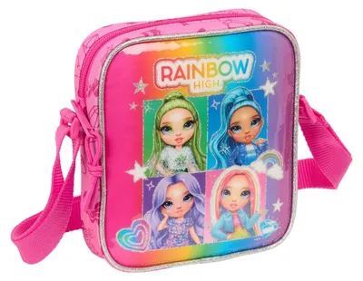 Produktbild von safta RAINBOW HIGH SHINE Kleine Umhängetasche für Kinder, ideal für Kinder von 5