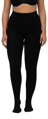 Produktbild von Ulla Popken Große Größen Damen Strumpfhose, Thermo Schwarz (Schwarz 10), XXXXX-L