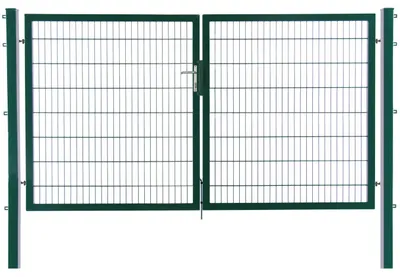 Produktbild von Floraworld Gartentor doppelflügelig Premium 300 x 160 cm moosgrün