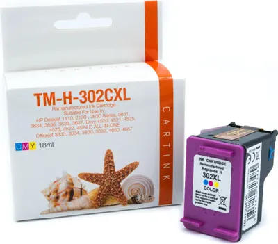 Produktbild von HP 302 farbig XL Refill Tinte Color für HP / F6U67AE / 18ml Druckerpatrone