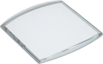 Produktbild von Jacques Lemans Cirox Mineral Uhrenglas eckig Rand silbern 1-1401