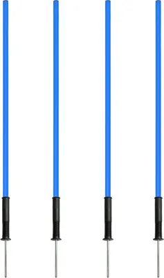 Produktbild von Kunststoff-Kombimanschette mit Neigegelenk und Slalomstange, 100 cm, 4er-Set, für Koordinationstraining