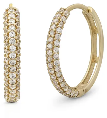 Produktbild von SuzanGold Goldcreolen Damen Echtgold Oval Suzan Creolen 375 Gelbgold