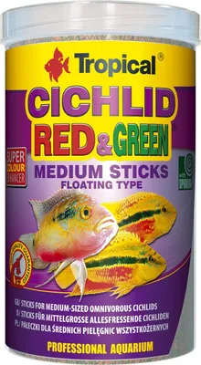 Produktbild von Tropical Cichlid Red & Green Medium Sticks, 250 ml