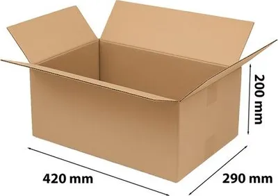 Zdjęcie produktu dla Kartony 420x290x200mm Pudełka Tekturowe Grube Do Pakowania 5w
