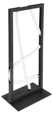 Produktbild von LED Tischlampe, Metall, Alu, Schwarz, Schalter, H 45,4 cm