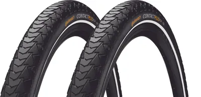 Produktbild von Continental Contact Plus, 28", Stadt / Trekking, Tubeless-Reifen, Klappbarer Wulst, E-bike, Schwarz