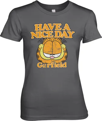 Produktbild von Garfield - Have A Nice Day Girly Tee - X-Large - DarkGrey
