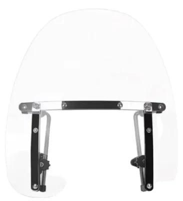 Image de Pare-vent pour moto, installation facile, adaptable à de nombreux modèles, 17 pouces, transparent