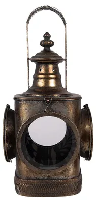 Zdjęcie produktu dla Lampa Clayre & Eef 23 x 23 x 48 cm, brązowy metal