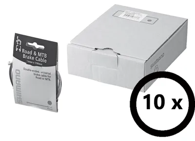 Produktbild von Shimano Bremszüge mit Doppelnippel VE 10 St. silber