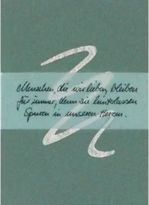 Produktbild von Trauerkarte - "Menschen die wir lieben..."