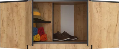 Produktbild von BDW, Eckschrank Aufsatz für Schrank 100cm, Erweiterung, Craft Eiche