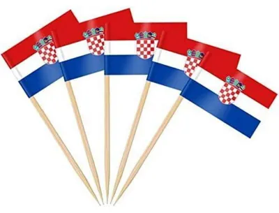 Obrázek produktu pro Záplátky na párátka s motivem Chorvatska, 200 kusů, vhodné pro oslavy a akce