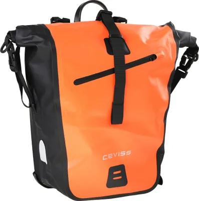 Produktbild von CEVISS 11.0001.10 Fahrradtasche Wasserdicht Singel ( Orange-Schwarz ) 25 Liter Schnellverschluss