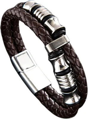 Immagine prodotto di Bracciale da uomo Andrés - marrone Circonferenza del bracciale: 21,5