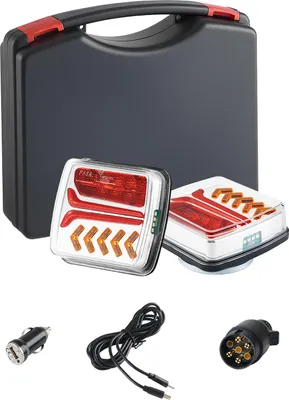 Immagine prodotto di VEVOR luci per rimorchio Luci per rimorchio con modalità (luce posteriore/indicatore luminoso/luce del freno/luce della targa/luce di retromarcia), set di luci per rimorchio impermeabile per barca camion camper furgone trattore