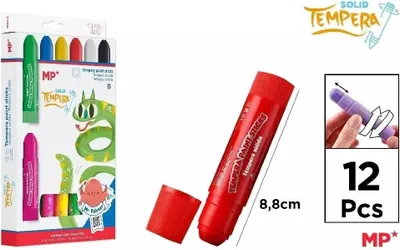 Image de Peinture à la détrempe en bâton 12 couleurs