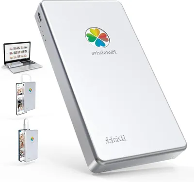 Obrázek produktu pro Externí pevný disk – Přenosné úložiště – 2 TB – Kabel 3 v 1 – USB-C a Lightning