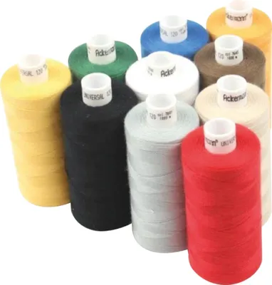 Produktbild von Ackermann 10 x 1000m universal Nähgarn Farben-Mix Stärke 120