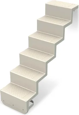 Immagine prodotto di Scala ELEGANZ 80 da parete corta a 6 gradini per installazione universale in poliestere, colore:Sabbia