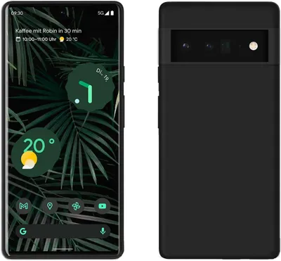 Produktbild von Silikon Hülle Basic für Google Pixel 8 Case TPU Soft Handy Cover Schutz in Schwarz